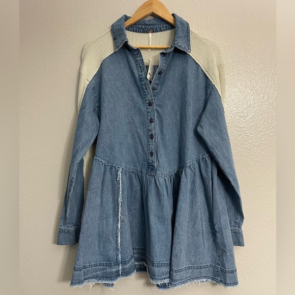 Free People Kenny Denim Mini - Picture 2 of 11